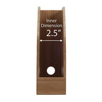 MobileVision Bamboo Vertical File Folder Holder & Office Product Organizer, Store Files, Magazines, Notepads, Books and more, 2 Pack Combo Set - color: Bamboo