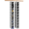 Simple Houseware 2 Pack 10 Shelves Hanging Organizer, Gray - color: Grey, size: 2-Pack