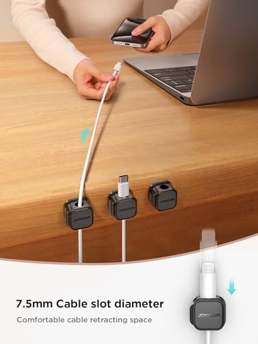 12 Pack Magnetic Cable Management Clips, Phone Electric Charging Cord Holder, Desktop Cord Organizer, Adhesive Cable Organizer Keeper for Home Kitchen Office Desk Outdoor Wall Car Bedroom Nightstand - color: 12-Pack