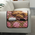 Highland Cattle Rose Daisy Butterfly Print Couch Arm Covers with Pockets Recliner Armrest Cover Furniture Covers Washable Sofa Furniture Protector with 2 Pockets - color: Highland Cattle Rose Daisy Butterfly
