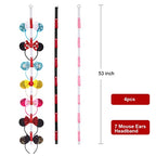 3Pcs Mouse Ears Headband Holder Headpiece Hanger Organizer Hair Accessories Storage Hanging Wall Display Decor