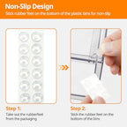 4 Pack Stackable Storage Drawers with Handles, Easy Assembly Clear Acrylic Fridge Organizer, Refrigerator Organizers and Storage for Kitchen, Under Sink, Pantry, Bathroom - size: 4Pack 4.4"H-with Dividers