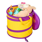 NARMAY Toy Barrel, Pop-Up Toy Storage Organizer, Collapsible Bin for Building Bricks & Small Blocks, Bucket with Handles, All-in-One Organizer for Kids Boys and Girls - 12 x 12 Inch - size: 12 x 12 Inch