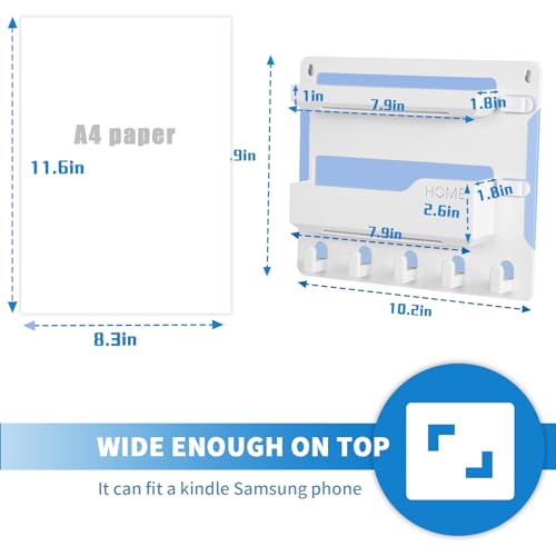 YONGAIJIA Bedside Wall Mount Shelf, Adhesive Bedside Organizer for Remote、Phone、Glasses. Bedside Accessories Storage Suitable for College Dorm 、bunk Bed 、 Bedroom、Rv（White） - color: White