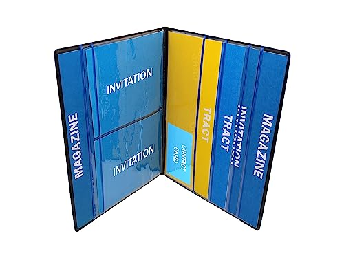 Ministry Organizer - Field Service Organizer - JW Magazine Holder - Field Service Portfolio - Pioneer (Blue) - color: Blue