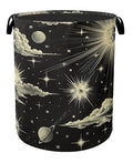 Gothic Sun Cloud Laundry Basket with Handles - Extra Large Foldable Hamper for Bathroom/Laundry/Bedroom/Dorm, Washable Fabric Storage Bin - color: Gothic Sun Cloud