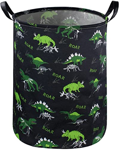 ESSME Kids Hamper,Dinosaur Laundry Hamper Collapsible Canvas Dinosaur Storage Basket for Boys Room Decor, Nursery Hamper,Gift Baskets,Home Organizer(Dinosaur laundry hamper) - color: Dinosaur laundry hamper
