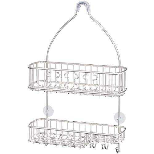 Simple Houseware Stainless Steel Bathroom Hanging Shower Head Caddy Organizer (26 x 16 x 5.5 inches)
