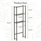 AmazerBath Bamboo Over The Toilet Storage Shelf, Over Toilet Bathroom Organizer Rack, 3-Tier Bathroom Shelves Over Toilet, Space Saver, Espresso - style: Espresso-3-tier