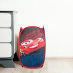 Disney Pixar Cars Pop Up Hamper - Lightning McQueen Racecar Mesh Laundry Basket/Bag with Durable Handles - Storage for Clothes and Toys - color: Blue - Cars