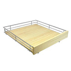 LYNK PROFESSIONAL® SELECT™ Slide Out Cabinet Organizer Pull Out Drawer, 20" x 21" Pull Out Cabinet Organizer – Pull Out Shelves for Kitchen Cabinets – Roll Out - Lifetime Ltd. Warranty, Wood Chrome - size: 20" W x 21" D - 1 Tier