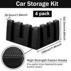 4 Pack Car Trunk Organizer Blocks for Back of SUV Multipurpose Car Storage Organizer Blocks Trunk Divider Available to Wool Carpet for Truck SUV Van Cargo