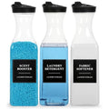 3 Pack Laundry Detergent Dispenser, Laundry Soap & Fabric Softener Dispenser, 54oz Laundry Detergent Containers, Laundry Room Organization and Storage Plastic Bottle for Scent Booster, Powder, Bleach - size: 3 Pack