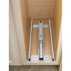 Rev-A-Shelf 8" Pullout Kitchen Cabinet Storage Organizer Slide Out Pantry Spice Rack with Adjustable Shelves for 8.5" W Cabinet Opening, 448-BC-8C - size: 8"W"