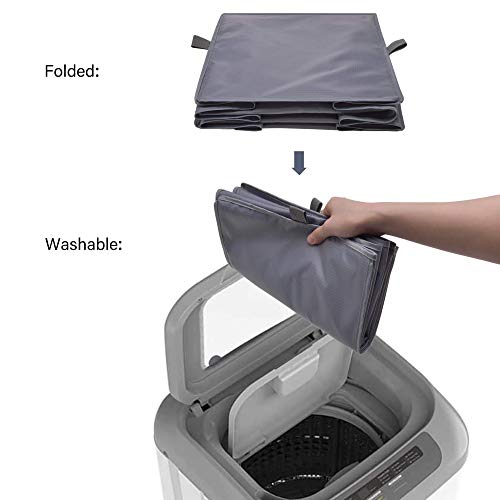 GRANNY SAYS 3-Shelf Closet Organizers and Storage, Foldable Hanging Closet Organizer, Hanging Closet Shelves with 2 Metal Hooks, Leak-Proof Closet Hanging Organizer for Locker & Camper, Gray, 2-Pack - color: 3-shelf Ash Gray, size: 2-Pack
