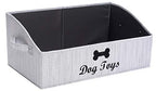 Morezi Dog Toy Basket - Organize Pet Toys, Blankets, Leashes, Chews in Living Room, Playroom, Closet, Shelf - Grey - color: Grey