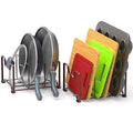 Simple Houseware Kitchen Cabinet Pantry and Bakeware Organizer Rack Holder, Bronze - 2 Pack - color: Bronze