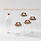 Sweejar Glass Jars for Laundry Room Organization, Half-Gallon Laundry Pods Container, Glass Food Storage Jars with Airtight Lid, 2 Pack, Press Lid