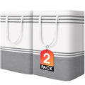 2 Pack Large Home Laundry Basket, Laundry Hamper, Freestanding Waterproof Dirty Clothes Bag, Tall Clothes Hamper - Extended & Reinforced Handles for College Dorm, Family (Light Grey/125L) - size: 2 x 125L