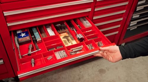ERNST Tool Organizer Tray, Green, 10-Compartments, Storage, Garage, Workshop, Organization, Tools, Equipment, Heavy-Duty, Durable, Industrial, Workbench, Efficient Storage - Made in the USA - color: Green, size: 10-Compartments