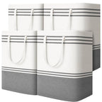 4 Pack Large Laundry Baskets, Laundry Hampers, Freestanding Waterproof Collapsible Clothes Bag with Extended & Reinforced Handles - Clothes Basket for Dorm, Bathroom, Home (100L) - size: 4 x 100L