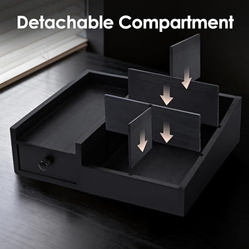 Cologne Organizer For Men,Perfume Organizer,Bathroom Organizers,Bathroom Counter,Perfume Stand,Cologne Stand,Cologne Tray,Dresser Top Organizers,Mens Room Decor,Gifts for Men - color: Black