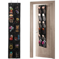 GOMAJI 12 Large Pockets Over The Door Hanging Shoe Organizer, Black - color: Black