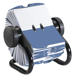 Rolodex Rotary Business Card File 400-Card Capacity Black