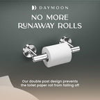 Day Moon™ - Toilet Paper Holder - Modern Roll Holder for Bathroom - 1 Pack - Wall Mount - Classic, Polished Chrome - color: Polished Chrome, size: Classic 1 Pack