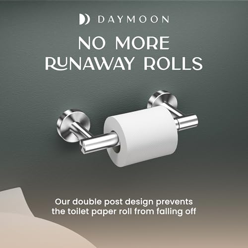Day Moon™ - Toilet Paper Holder - Modern Roll Holder for Bathroom - 1 Pack - Wall Mount - Classic, Polished Chrome - color: Polished Chrome, size: Classic 1 Pack
