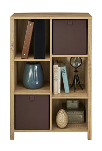 ClosetMaid 16053 Premium Adjustable 6-Cube Organizer, Weathered Oak - color: Weathered Oak, size: 6-Cube