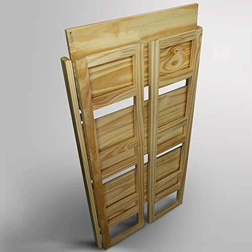 3-Shelf Folding Student Bookcase 20.75" Wide-Natural - color: Natural (New)