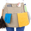 5-Pocket Waterproof Professional Cleaning Apron. Made for Pro Cleaners. Like a Cleaning Caddy Around Your Waist - color: Desert Khaki, style: Standard