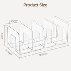 HBlife Clear Acrylic Kids Shoe Rack for Closet, 6 Pack, 4 Sections, Stackable, Crystal Clear, 4 Pairs Capacity - color: Clear, size: 6 Pack