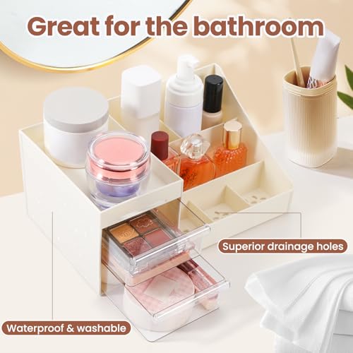 EXIN DECHEN Cologne Organizer for Men,Cologne Stand,Shelves for Perfumes,Organizador de Perfumes,Estante para Perfumes,Dresser Organizer Countertop,Mens Bedroom Essentials,Gifts for Men - color: white