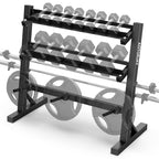 Dumbbell Rack Home Gym Adjustable Weight Rack Dumbbell Storage Rack Multi-layer Weights Stand for Dumbbells/Kettlebells/Weight Plates and Weight Bar(Rack Only)