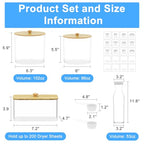 3+1 Pack Laundry Pods Containers & Dryer Sheet Holder & Laundry Detergent Dispenser, Laundry Room Organization and Storage Jars with Lids, Labels and Scoops for Scent Booster, Powder, Pods - color: Wood