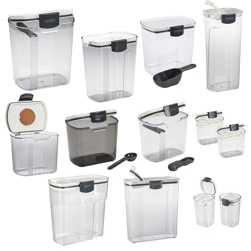 Progressive ProKeeper Baker's Airtight Kitchen Storage Canister Container Set for Flour, Sugar & More, Keeps Ingredients Fresh, with Accessories (Multicolor, 13- Piece) - color: Multicolor, size: 13- Piece