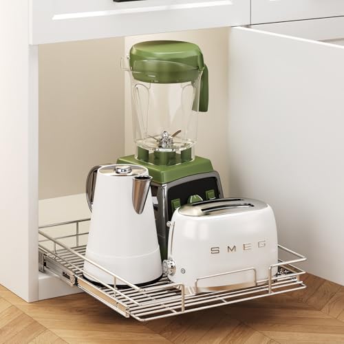 Pull Out Cabinet Organizer 19½" W x 21½" D, Heavy Duty Cabinet Pull Out Shelves, Slide Out Drawers Organization for Kitchen Cabinets Bathroom - color: 1 Tier, size: 19½"W x 21½"D