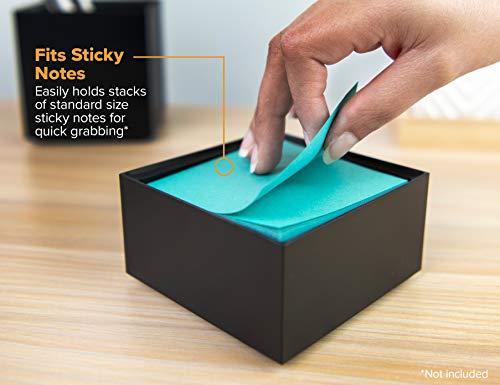 Bostitch Office Konnect Desk Organizer Accessory Tray, Stacks for Desktop Storage, Black - color: Black, size: Small, style: Storage Tray