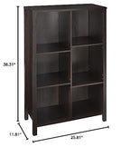 ClosetMaid 16055 Premium Adjustable 6-Cube Organizer, Black Walnut - color: Black Walnut, size: 6-Cube