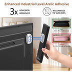 Tiizze 5 Pack Upgraded Magnetic Remote Control Holder Wall Mount - Enhanced N52 Magnets & Stronger Adhesive, No-Drill Remote Organizer for TV/Fan/AC Remotes - color: White