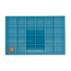 Paylak Storage Box 24 Compartment Organizer Tray Compact Small Items See Thru Slide Lid