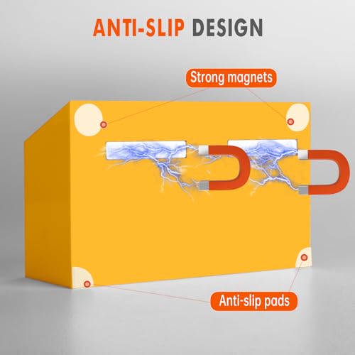 BEYGORM Magnetic Dry Erase Marker Holder for Whiteboard,Non-slip Acrylic Magnet Pen Holder for Fridge Refrigerator,Locker Organizer for Work,Locker Accessories,Pencil Cup for Desk(Orange) - color: Orange
