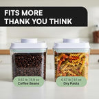 Bop Top Airtight Food Storage Containers with Lid 3.5 Cups / 28 oz | Kitchen Canister Sets | Air Tight Pantry Container | Pop Top Dry Food Storage Containers for Snacks, Sugar, Flour, Baking, Pasta - color: 28 oz