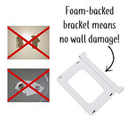The No-Screwups Remote Control Holder by Mount Genie (White): Wall Mount with No Damaging Screws or Tape. Installs in Seconds on Any Light Switch. Great for TV, Ceiling Fan and Roku Remotes. - color: White