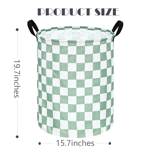 Sage Laundry Basket Kids Hamper Gifts Storage Basket Toys Box Large Canvas Collapsible Organizer Bins for Home/Dorm/Kitchen/Pet/Office/Closet/Shelf/Gift Baskets - color: Sage