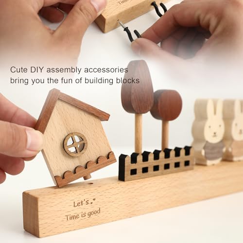 Key Holder with Shelf for Wall, Key Organizer Wall Mount with Hooks, Rustic Wooden Home Decoration for Entryway, Living Room, Bedroom, Cute Key Holder with Shelf.