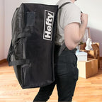 Hefty Moving Bag – Extra Large Double Zipper Backpack – Heavy Duty, Water Resistant, Foldable, Reusable Packing & Storage Tote with Shoulder Straps for Garage and Basement Organization – 2 Pack - size: 11 Gal - Moving Bag