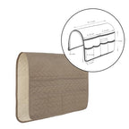 Waterproof No-slip Sofa Couch Remote Control Holder Chair Armrest Caddy Pocket Organizer Storage Bag for Cellphone Tablet Notepad Book Magazines DVD Eyewears Drinker Snacks Holder Pouch (Khaki) - color: Khaki